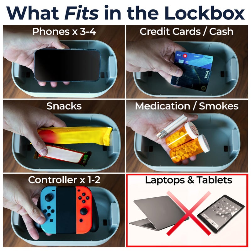 Mindsight Timed Lock Box | Unplug from Phones, Video Games, Social Media, Snacks & Cravings | 3 Modes based on Willpower | Easy to Use | Out of Sight ~ Out of Mind | Boost Your Mental Wellness - Image 3