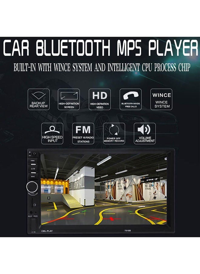 NIBEMINENT - 7 Inch Double Din Car Backup Monitor Mp5 Player/1080P Digital Display/Bluetooth - Image 1