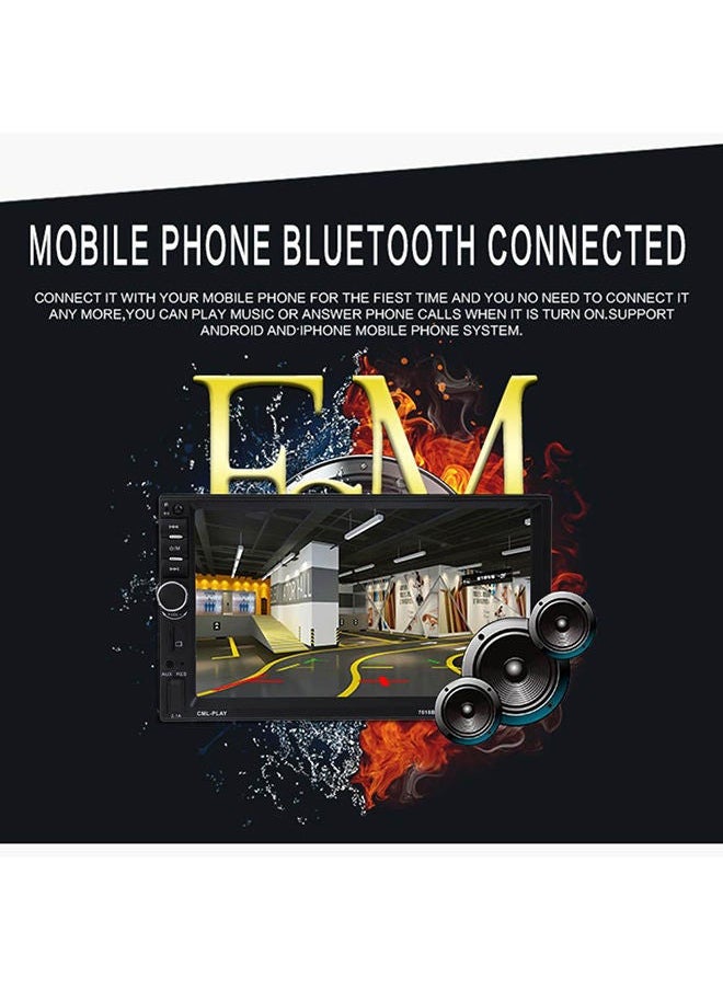 NIBEMINENT - 7 Inch Double Din Car Backup Monitor Mp5 Player/1080P Digital Display/Bluetooth - Image 1