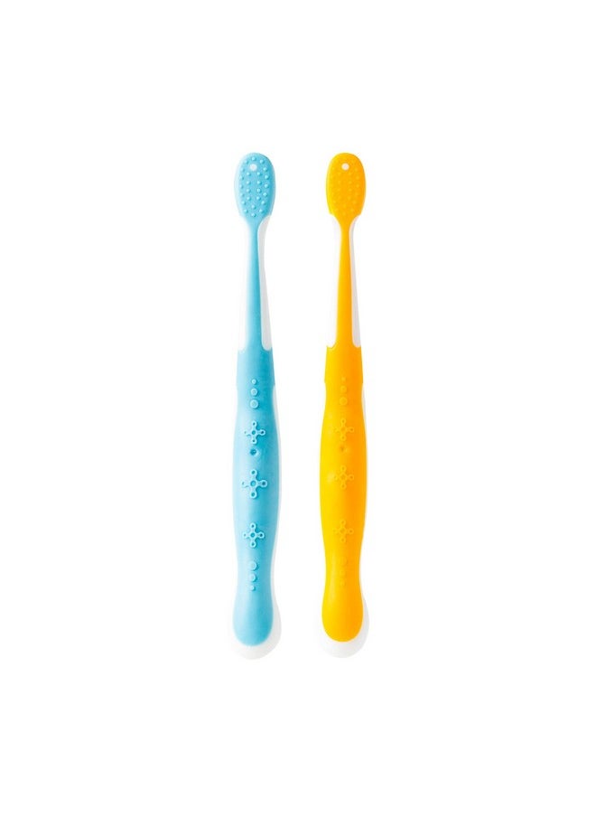 Brush Buddies - Brush Buddies Blippi Kids Toothbrushes, Manual Toothbrushes for Kids, Toothbrush for Toddlers 2-4 Years, Blippi Childrens Toothbrush, Soft Toothbrushes, 2PK - Image 1