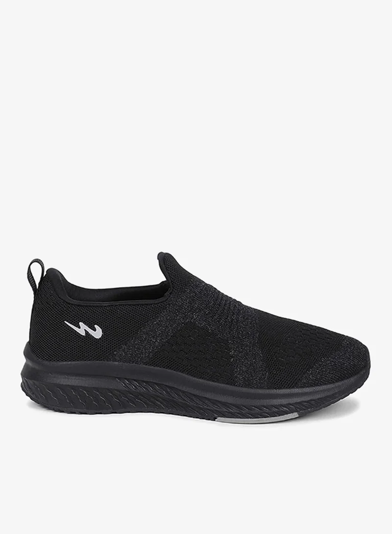 Campus Black Men Cyber Memory Foam Slip-On Walking Shoes-Black for Men | Best Price UAE