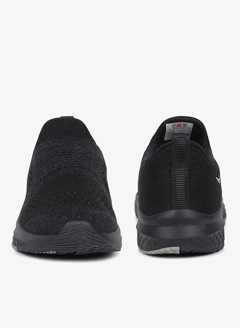 كامبس Men Cyber Memory Foam Slip-On Walking Shoes-Black