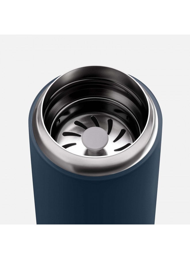 FELLOW Fellow 16 oz Carter Move Travel Mug - Vacuum-Insulated Stainless Steel Travel Coffee Mug - Coffee Tumbler with Ceramic Interior and Splash Guard - Stone Blue  - Image 3