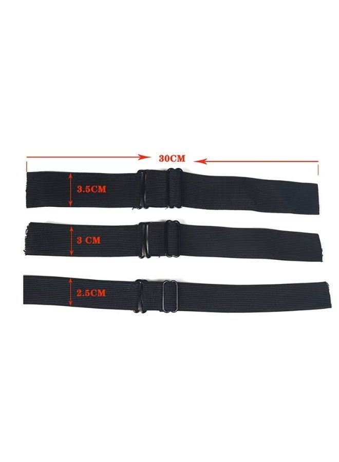 Generic Wig Cap Non-Slip Adjustable Elastic Band 2.5cm wide black elastic adjustment belt