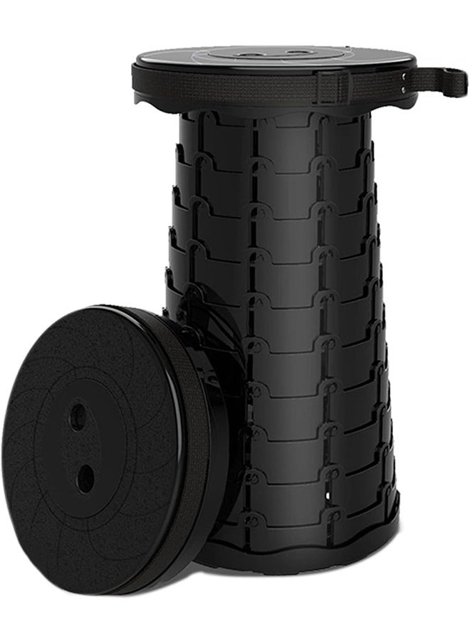 Arabest - Portable Retractable Folding Stool, Adjustable, Collapsible Telescopic Safety Stool Sturdy and Lightweight, Load Capacity for Child Adults Seniors, With Adjustable Strap, Picnic Fishing Travel BBQ - Image 1