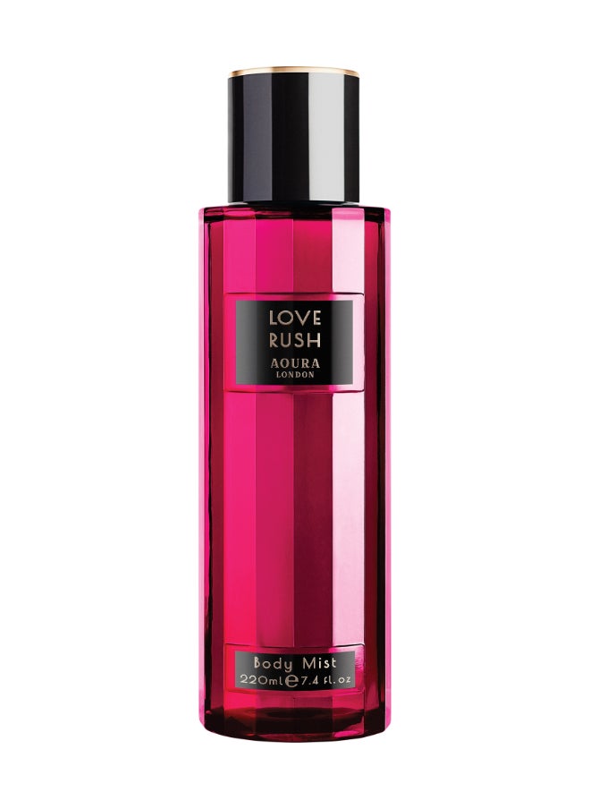 Aoura London Womens Love Rush Body Mist Fragrance Spray 220Ml  - Image 1