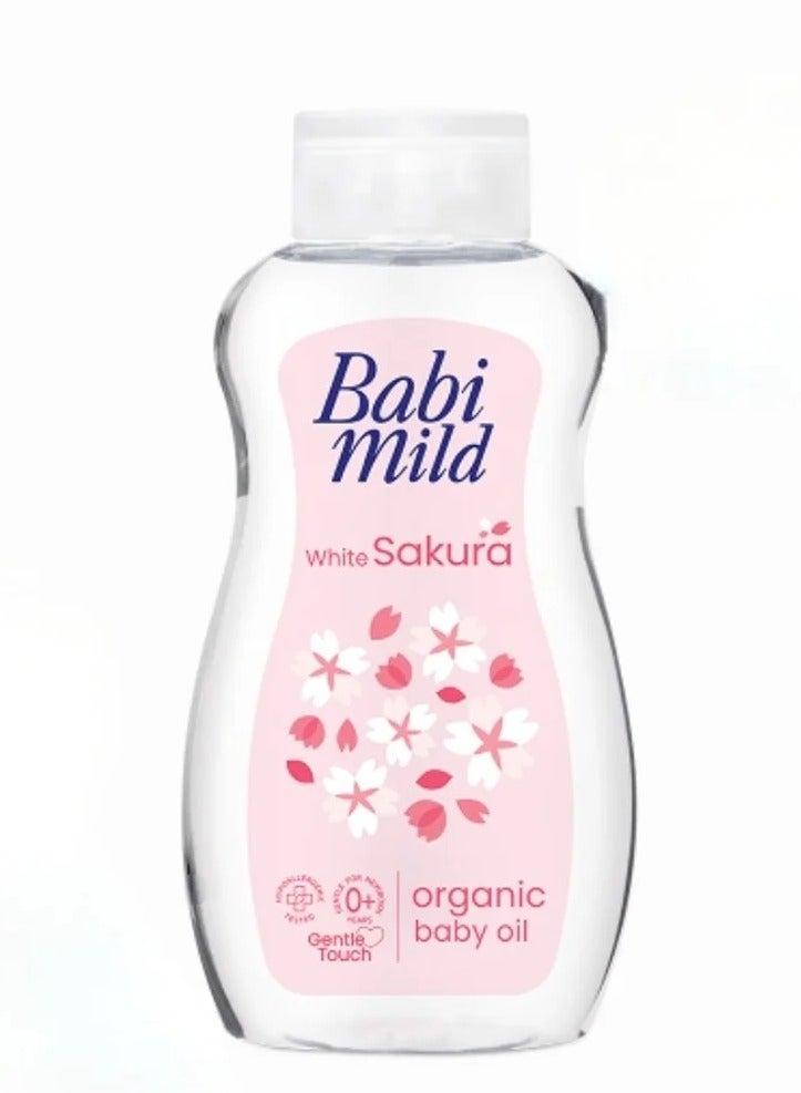 BABIMILD Babi Mild - White Sakura Organic Baby Oil - 200ml - Image 1