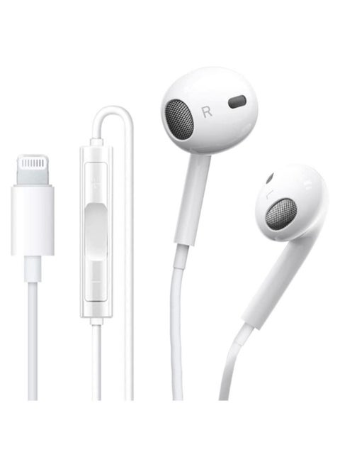 Apple Earbuds Headphones with Lightning Connector【Apple MFi Certified】 Wired in-Ear Stereo Noise Canceling Isolating Earphone for iPhone 13/12/11/SE/X/XR/XS/8/7