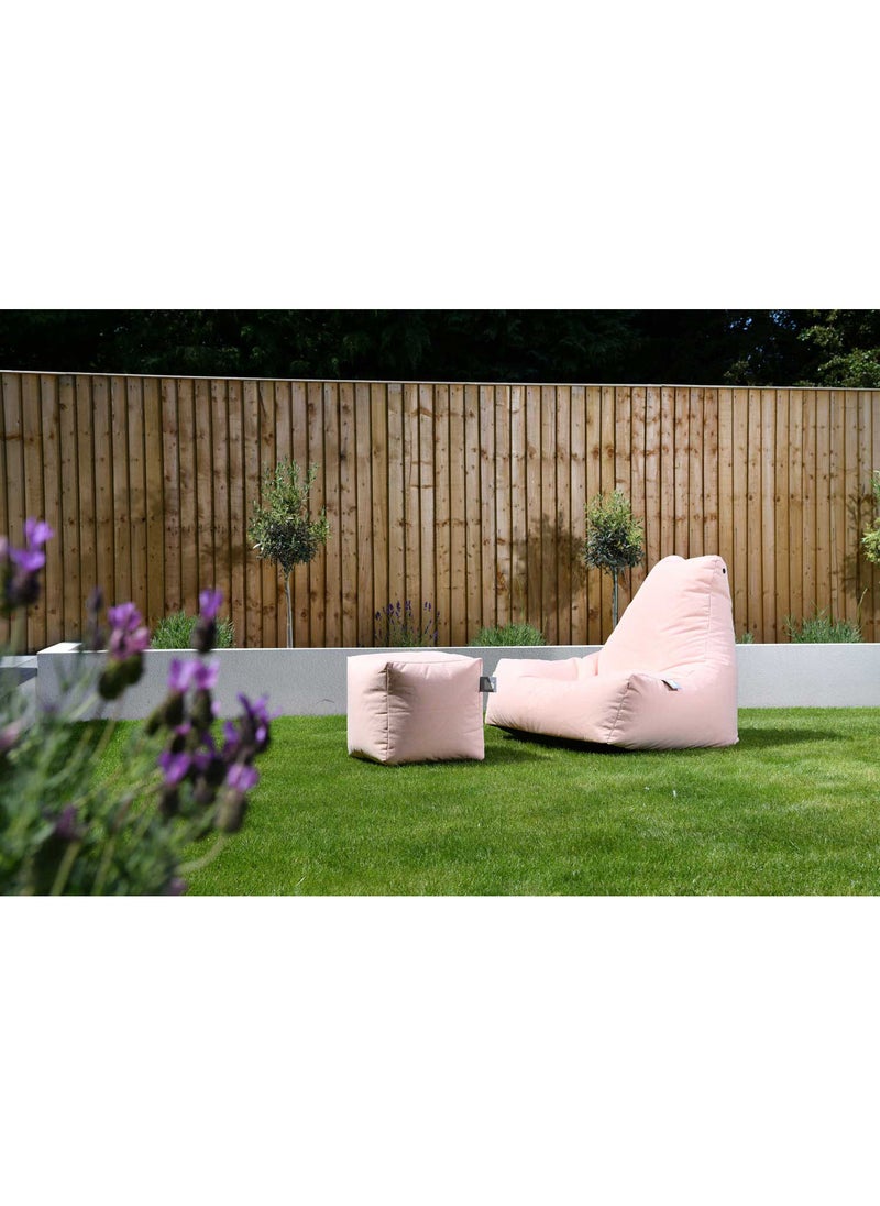 Extreme Lounging Extreme Lounging® - Original Quilted B-Box Pouf - Made in UK - Premium Quality Double Stitched Ottoman - UV Protected & Waterproof Stool, Ideal for Indoor & Outdoor Use - 40x40x40cm - White - Image 4