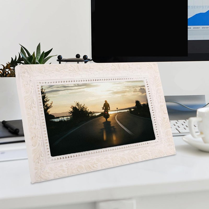 Uonlytech Vintage Desk Photo Display Frame 30x20cm Retro Resin Small Picture Frame Decorative Ornament for Home and Studio Décor - Image 4