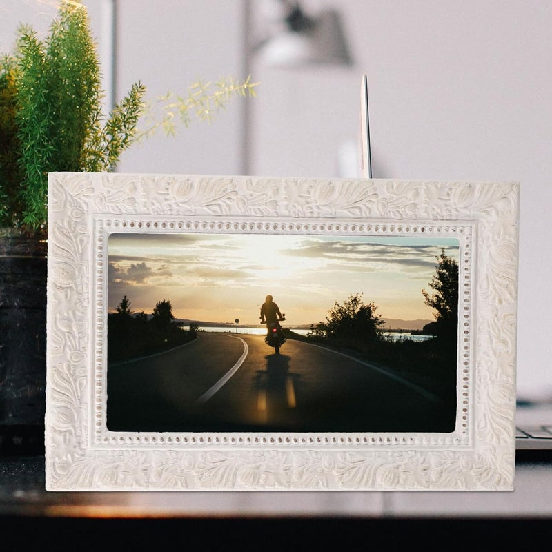 Uonlytech Vintage Desk Photo Display Frame 30x20cm Retro Resin Small Picture Frame Decorative Ornament for Home and Studio Décor - Image 5