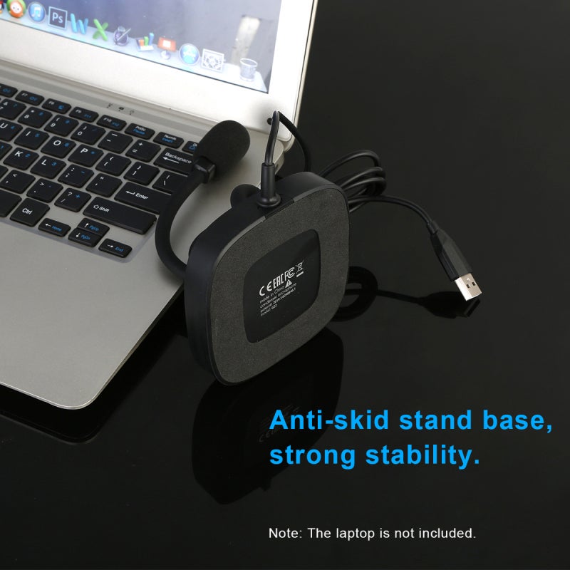 Desktop Computer Microphone USB Wired Microphone 360 Degrees Omnidirectional Condenser Mic Adjustable Neck with Mute Touch-Button Plug & Play for Computer PC Laptop Office Meeting Recording Games - Image 2