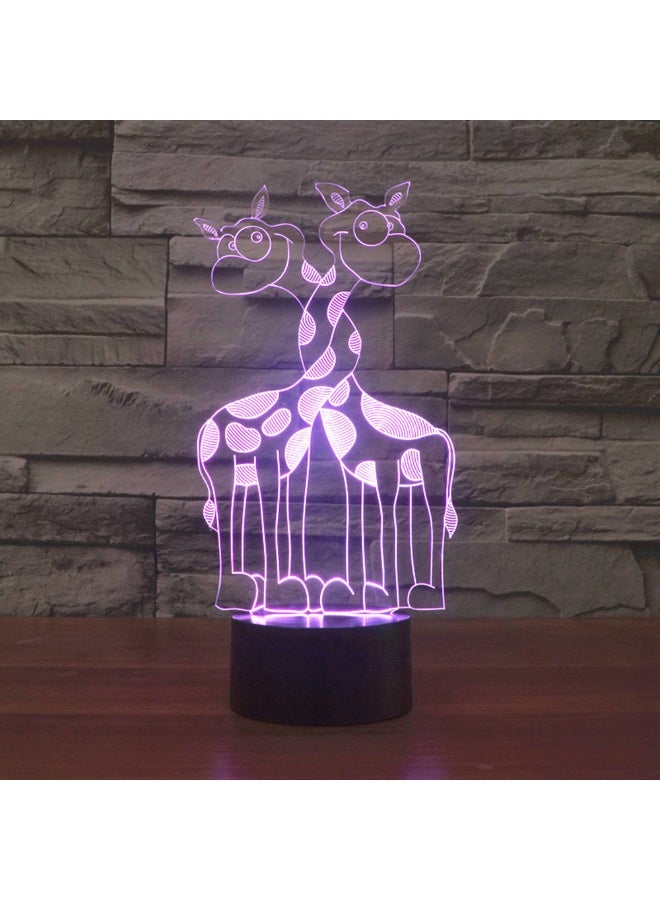 3D Giraffe Shape Lamp Cartoon 16 Color Night Light WIth Remote Control Animal Cute Bedside Lamp Children's Room Cool Atmosphere Lights Best Birthday Gift For Kids - Image 2