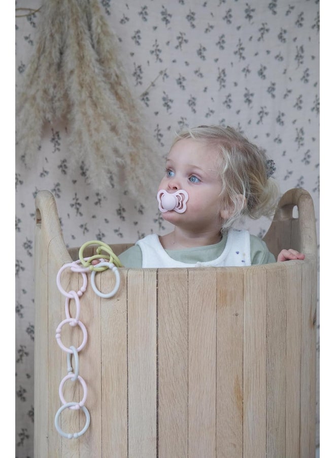 بيبس عبوة من  مصاصة لاتكس فاخرة  - عاجي وأخضر مريمي - Image 5