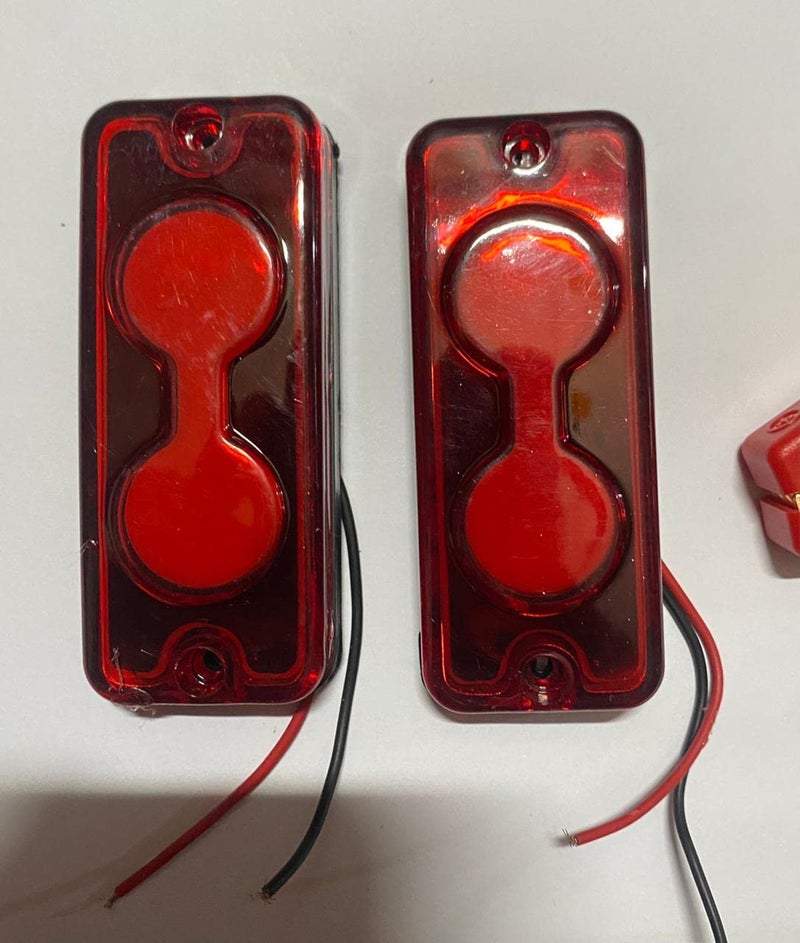 AUTO MT مؤشر جانبي LED للسيارة 2 قطعة لجميع المركبات ماروتي ماروتي 800 ألتو فان حافلة شاحنة ماروتي جيبسي كينغ (مؤشر جانبي 2 قطعة أحمر) - Image 3