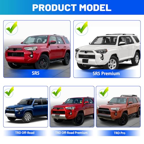 Titibett Rear Bumper Cover Fits for 2014-2024 Toyota 4Runner Bumper Protector Compatible with 4Runner Exterior Accessories Rear Bumper Corner Guard (Exclude TRD Sport Limited) - Image 3