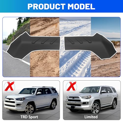 Titibett Rear Bumper Cover Fits for 2014-2024 Toyota 4Runner Bumper Protector Compatible with 4Runner Exterior Accessories Rear Bumper Corner Guard (Exclude TRD Sport Limited) - Image 4