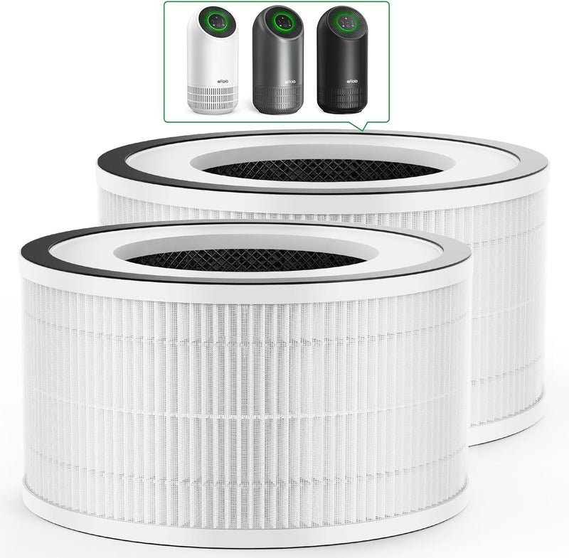 Afloia Efficient Air Purifier original replacement filter for Fillo B088FHCS83 B07JG1R2GB B09TP51GNR 2 Pack