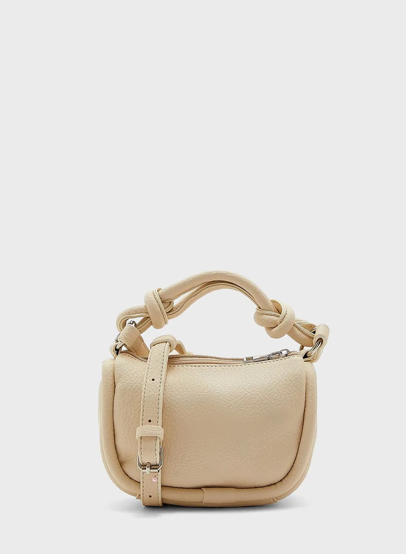 Ginger Knot Handle Handbag