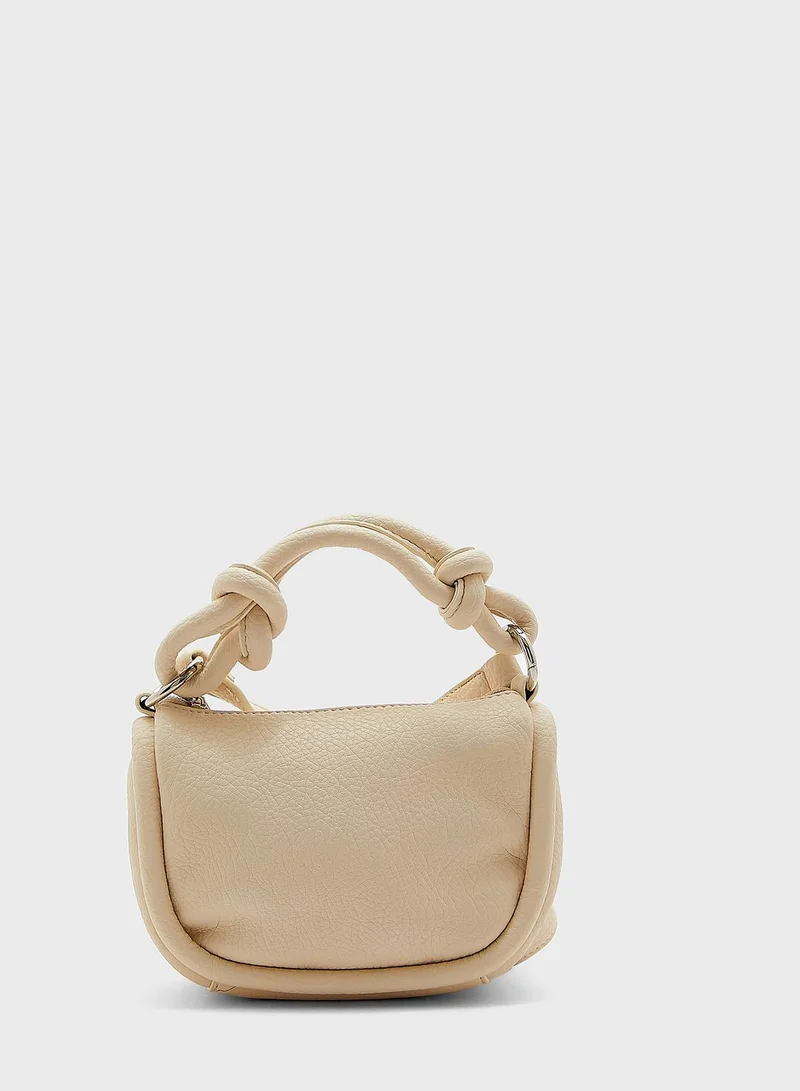 Ginger Knot Handle Handbag