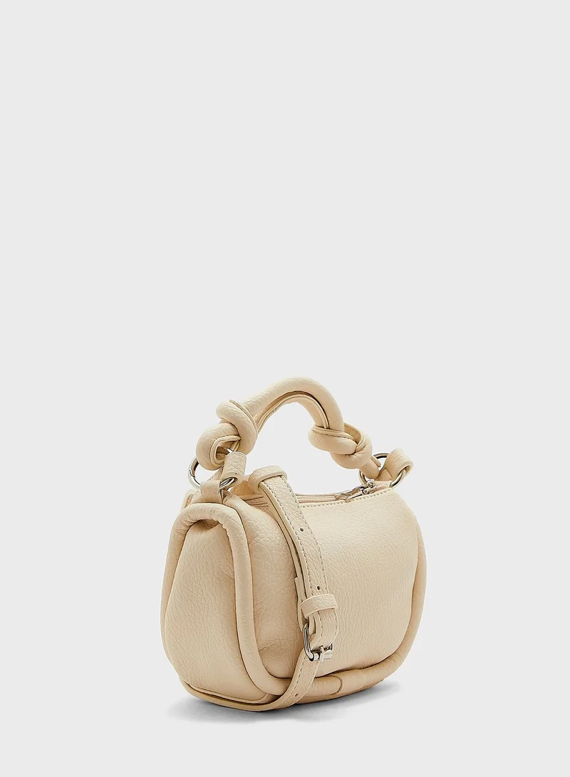 Ginger Knot Handle Handbag