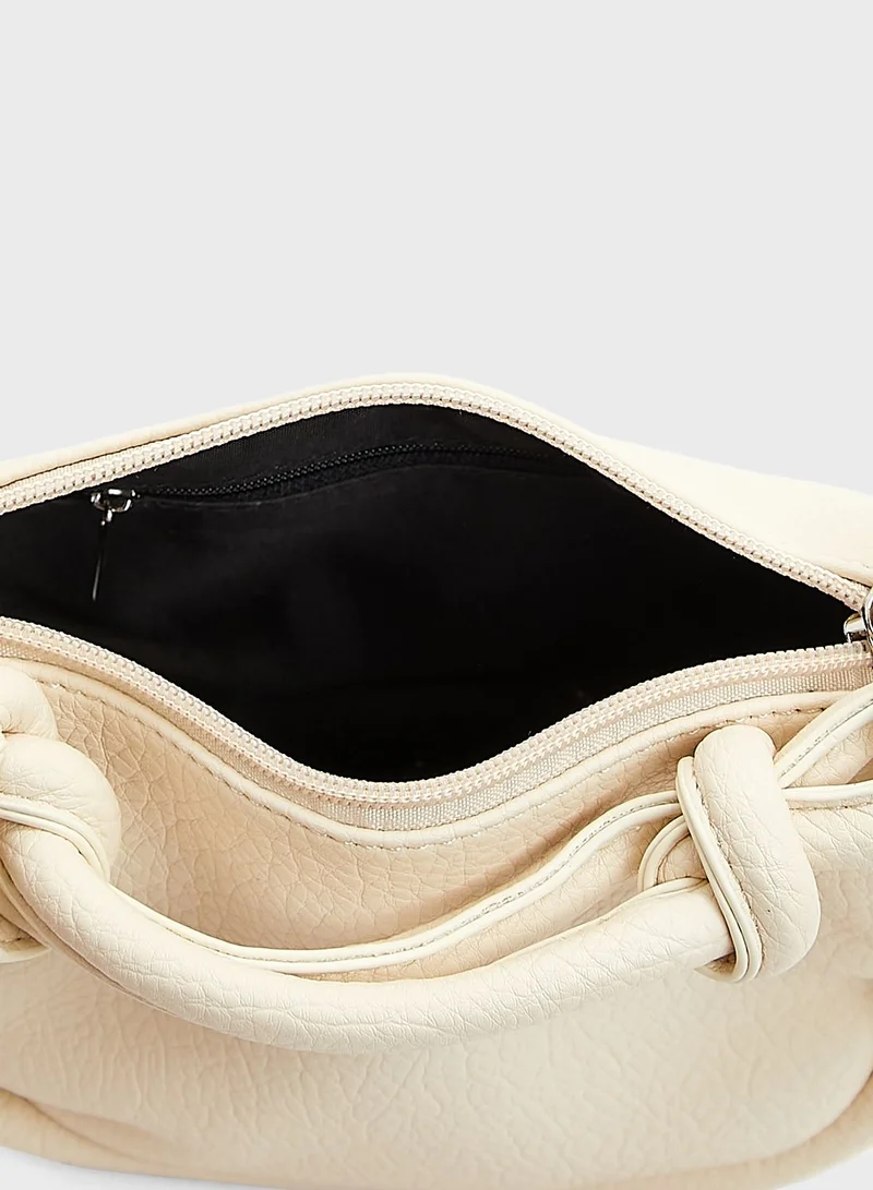 Ginger Knot Handle Handbag