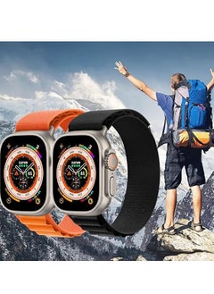Generic Trail/Alpine Loop Nylon Band Compatible with Apple Watch Ultra 2/Ultra Band 49mm 45mm 44mm 42mm, Adjustable with Metal C-Hook Strap for iWatch Ultra Series 9/8/7/6/5/4/3/2/1/SE2/SE  - Image 2