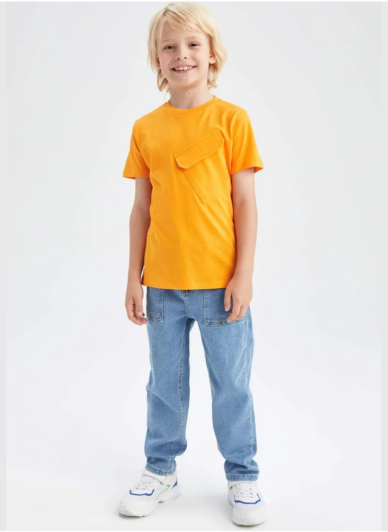 ديفاكتو Boy Regular Fit Crew Neck Short Sleeve T-Shirt