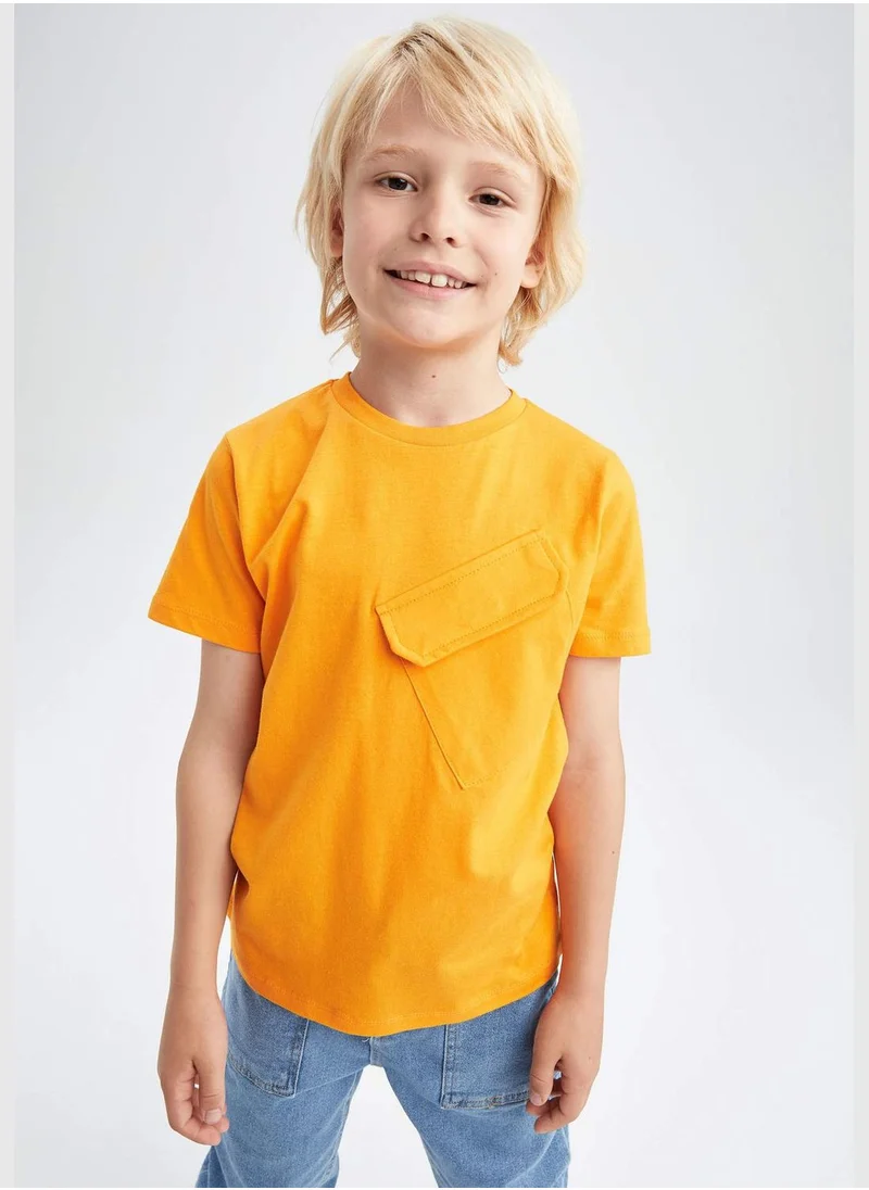 ديفاكتو Boy Regular Fit Crew Neck Short Sleeve T-Shirt