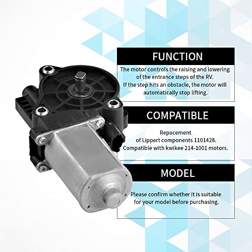 CNRAQR RV Step Motor Conversion Kit for A Curved Linkage, Replacement Parts for Kwikee 22, 23, 28A, 30, 32, 33, 34, 35, 36, 38, 40 Series Steps - 379147 379160 909510000 - Image 4