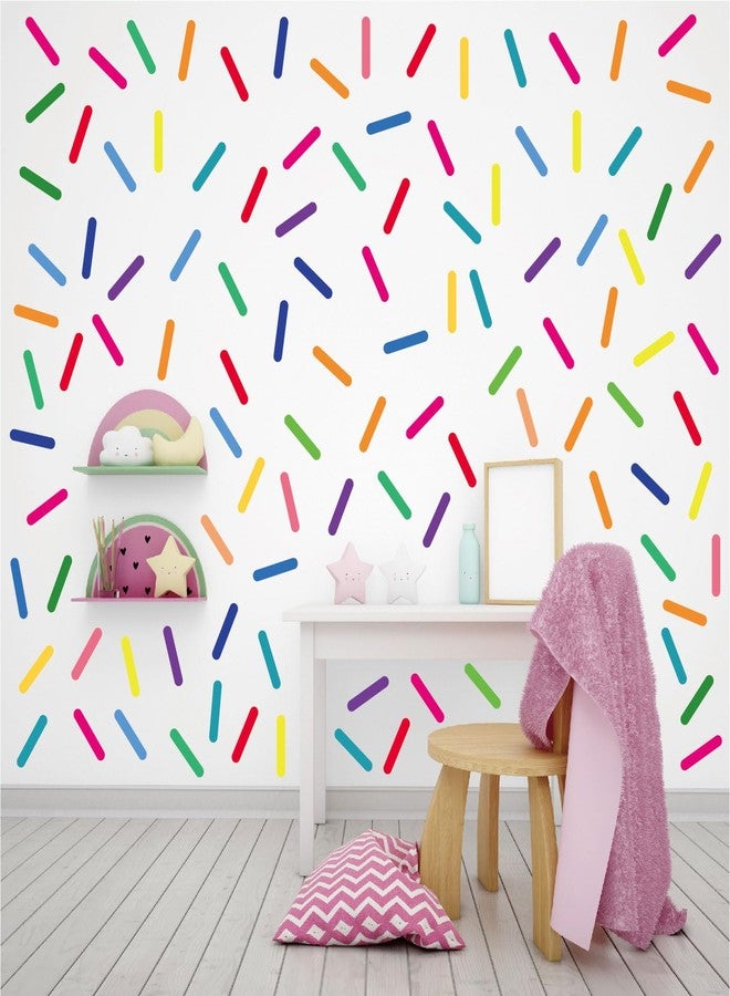 CharmFlo 300Pcs Confetti Wall Decals Removable Peel and Stick Waterproof Sprinkle Wall Stickers Kids Girls Bedroom Nursery Playroom Classroom DIY Dorm Living Room Party（Dark Color） - Image 5