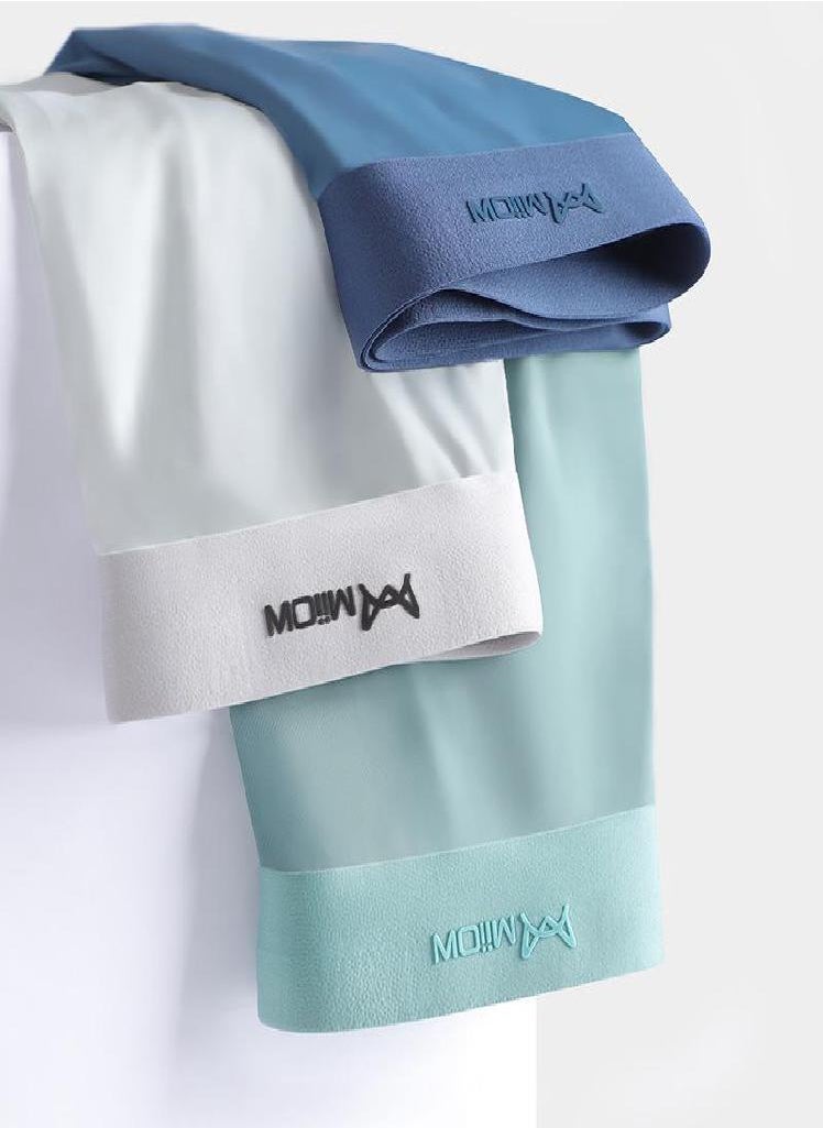 MIIOW - 3Pcs  Seamless Boxer Men Underwear Ice Silk Graphene Antibacterial Boxershorts Underpants Panties Underware Trunks - Image 1