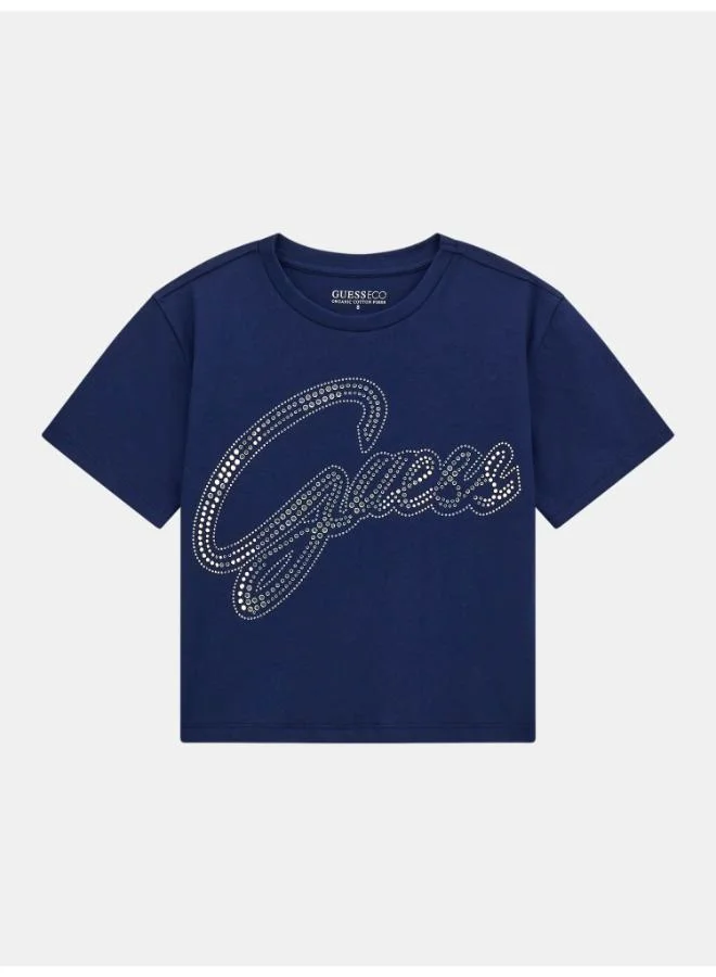 GUESS Kids Slogan Crew neck T-Shirt