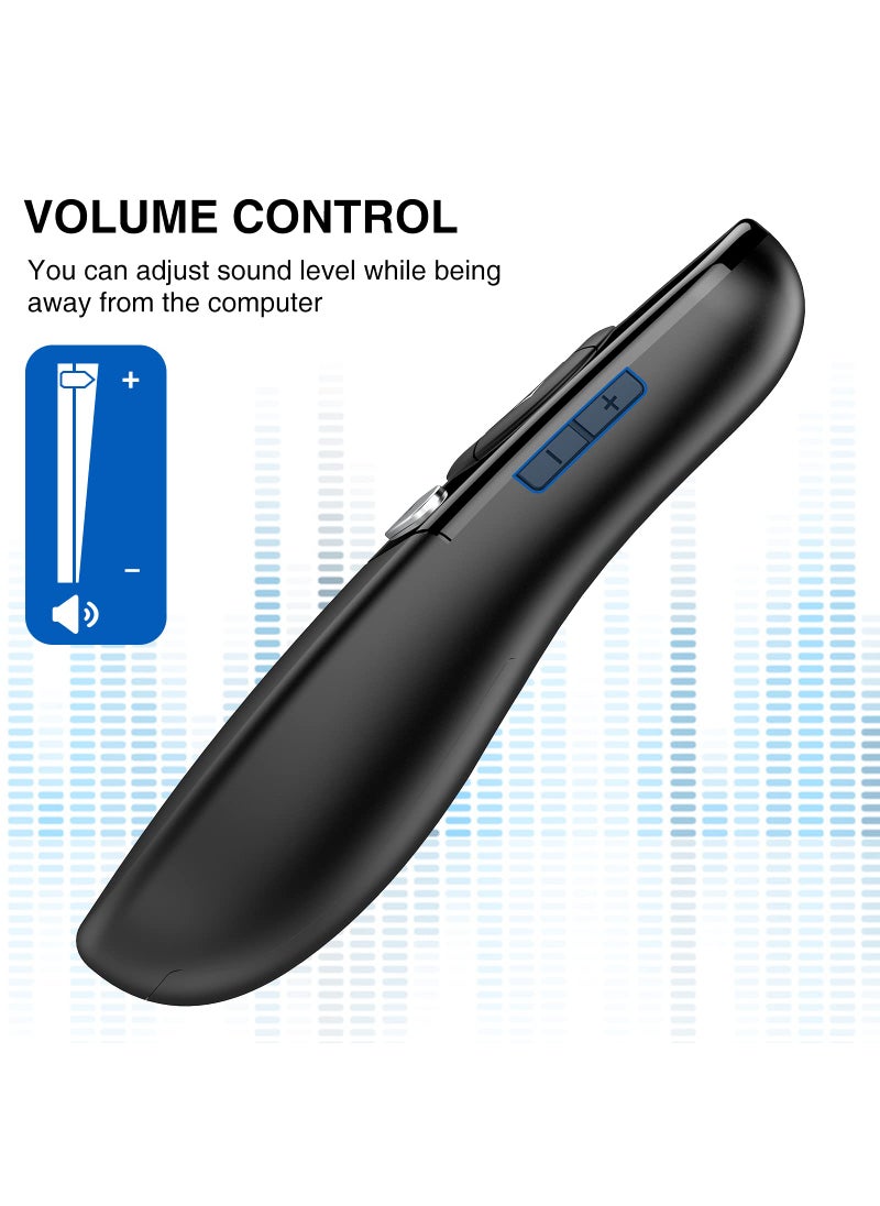 Dino Strike DINOSTRIKE 2 in 1 Type C and USB Presentation Clicker with Air Mouse Control, RF 2.4GHz Wireless Presenter Remote PowerPoint Clicker Slide Pointer Advancer for Computer Laptop Classroom Office  - Image 4