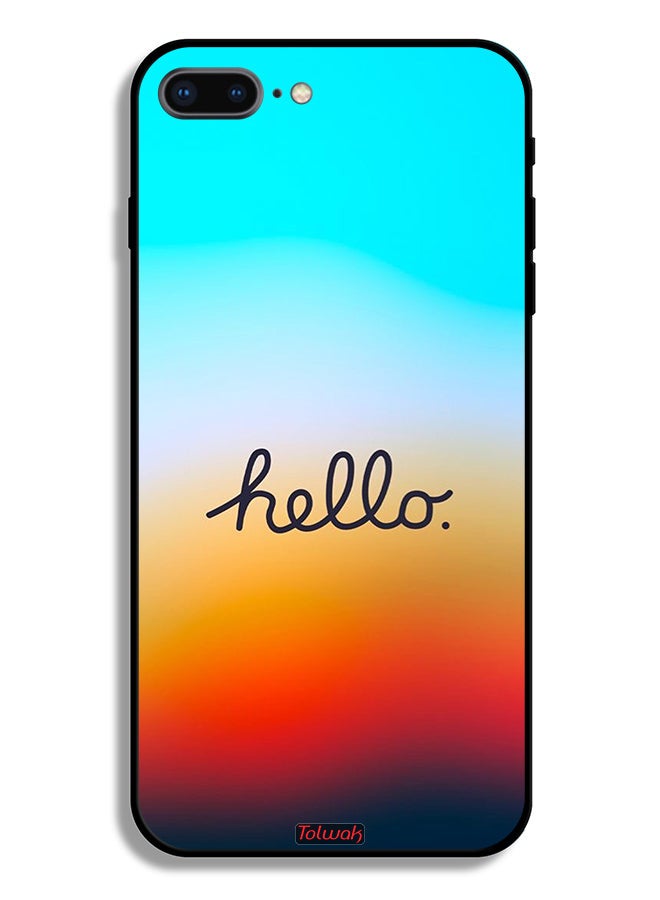 Tolwak Apple iPhone 8 Plus Protective Case Hello - Image 2
