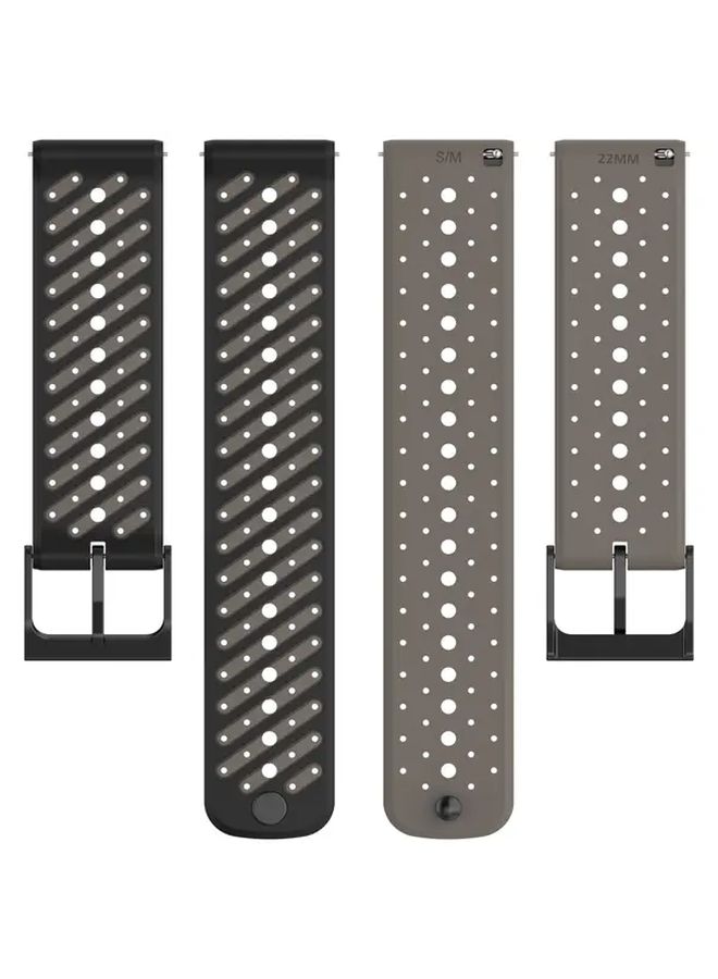Soft Strap Breathable Wristband with Slanted Holes 22MM Gravel Lime - Image 5