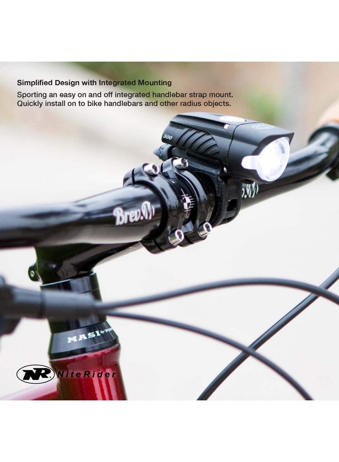 NiteRider مجموعة مصابيح الدراجة الأمامية Swift 300 ومصباح الدراجة الخلفية Sabre 110 قابلة لإعادة الشحن عبر USB سهلة التركيب مقاومة للماء لسلامة ركوب الدراجات في الطرق - Image 5