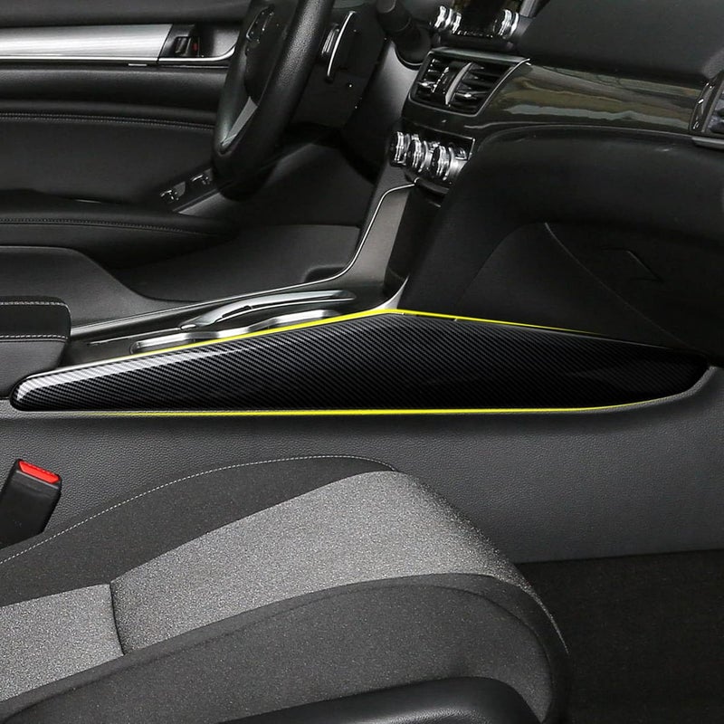 BRMYL Side Gear Shift Panel Strips Decals for Honda Accord 10th Gen (2018-2022) - ABS Carbon Fiber Interior Stickers - Image 4
