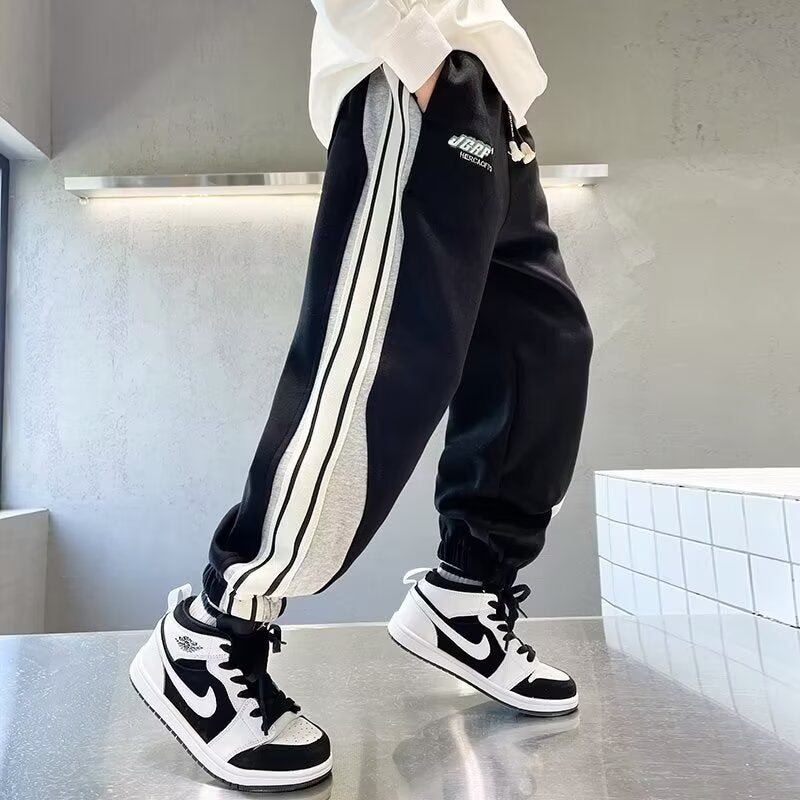 Children'S Wear Boy'S Pants Sweatpants Large Children'S Sports Pants Trousers Little Boy'S Pants Loose Casual Handsome - Image 4