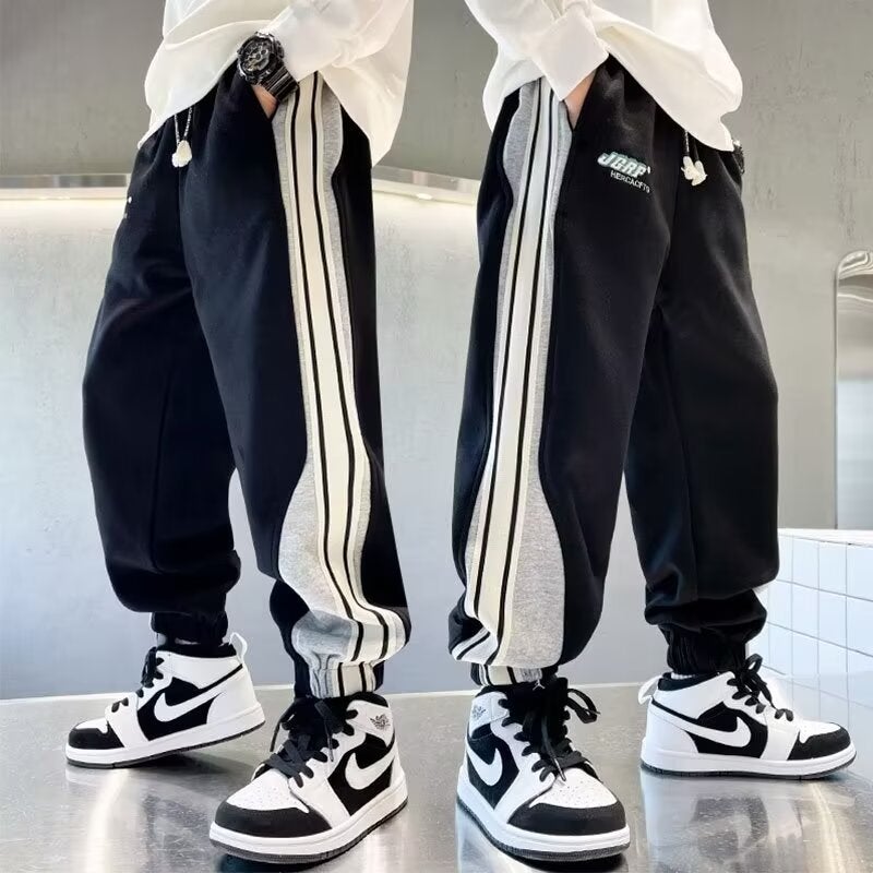 Children'S Wear Boy'S Pants Sweatpants Large Children'S Sports Pants Trousers Little Boy'S Pants Loose Casual Handsome - Image 2