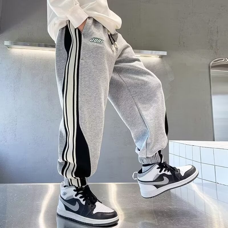 Children'S Wear Boy'S Pants Sweatpants Large Children'S Sports Pants Trousers Little Boy'S Pants Loose Casual Handsome - Image 5