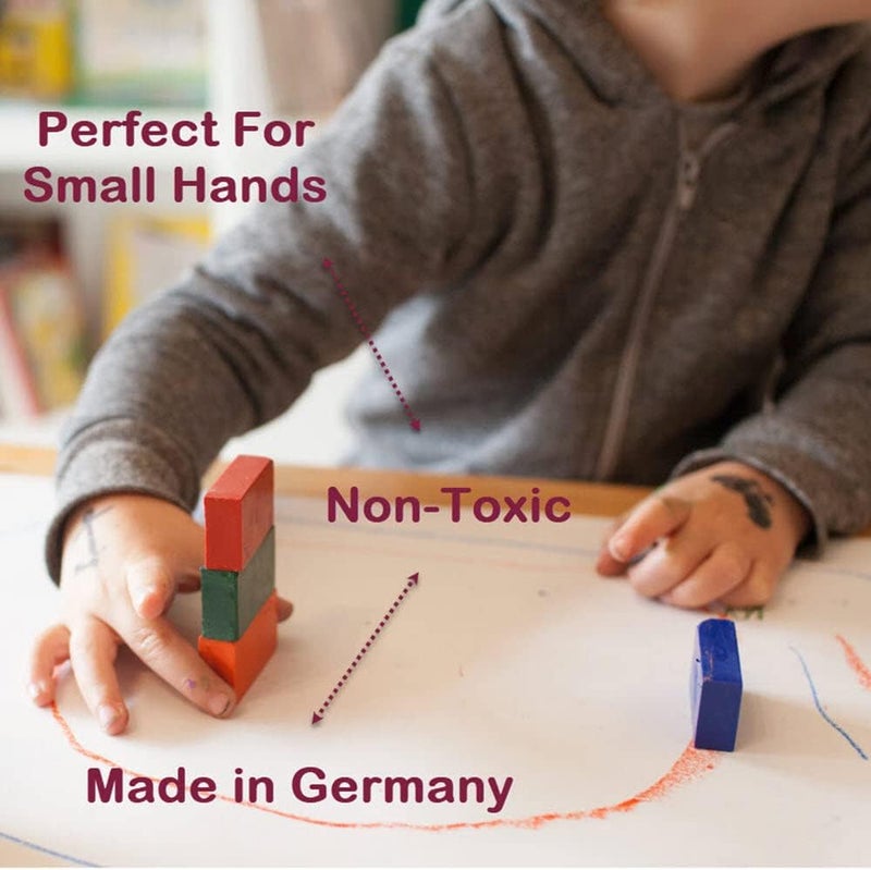 Stockmar 16 Blocks Waterproof Beeswax Paint Blocks in Tin Box - Image 5