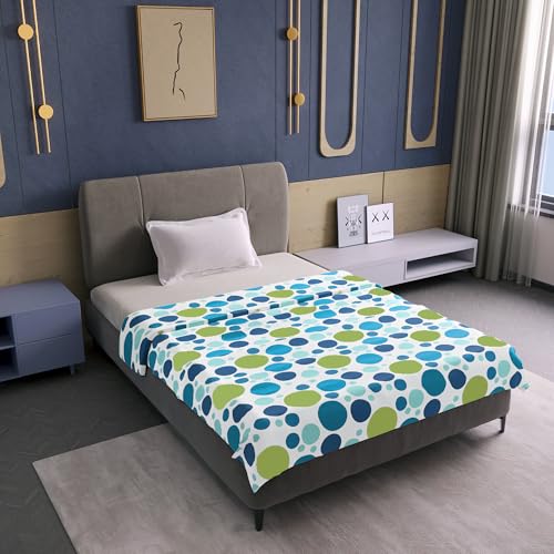 Divine Casa 120 GSM Cotton Printed Soft Lightweight Winter Dohar,AC Blanket,for Single Bed Size (43 x 86 inches, Blue Grotta)| TC - 120 - Image 1