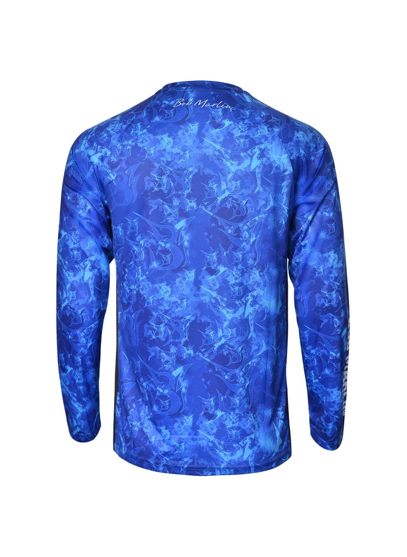 BOB MARLIN Marlin Performance Shirt Grander Blue-Small  - Image 2