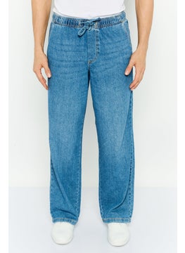 Jack Jones Men Regular Fit Washed Jogger Pant, Blue  - Image 1
