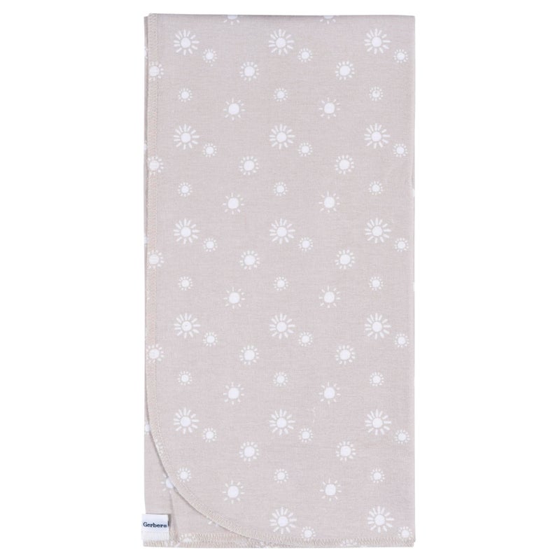 Gerber Unisex Baby 100% Cotton Flannel Receiving Blankets 30x30 Inches (Pack of 4), Boho Rainbow, One Size - Image 2