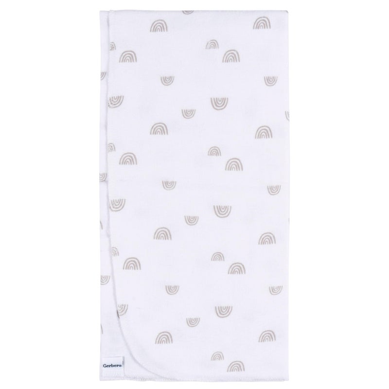 Gerber Unisex Baby 100% Cotton Flannel Receiving Blankets 30x30 Inches (Pack of 4), Boho Rainbow, One Size - Image 3