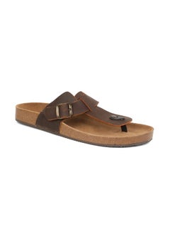 Bata BATA Men's Bio Th Thong Flip-Flop (8734001_Dark Brown_8 Uk) 