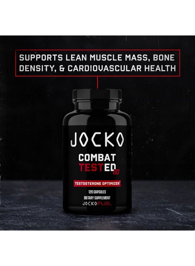 Jocko Fuel Test Booster for Men - Natural Endurance, Stamina, & Strength Booster - Muscle Builder for Men & Nitric Oxide Support with Ginger Root, Shilajit, & Tongkat Ali, 120ct (30 Servings)  - Image 5