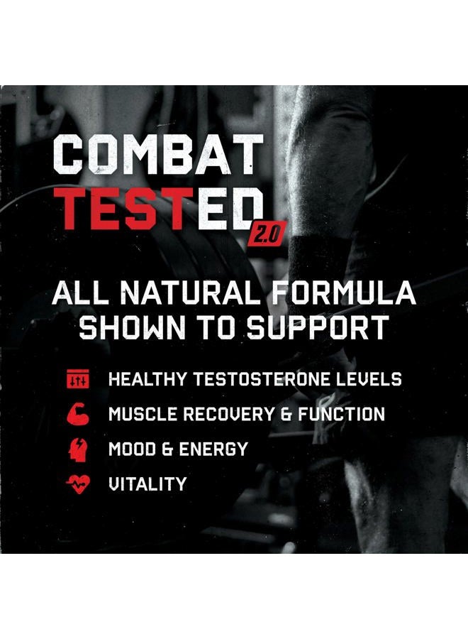 Jocko Fuel Test Booster for Men - Natural Endurance, Stamina, & Strength Booster - Muscle Builder for Men & Nitric Oxide Support with Ginger Root, Shilajit, & Tongkat Ali, 120ct (30 Servings)  - Image 4